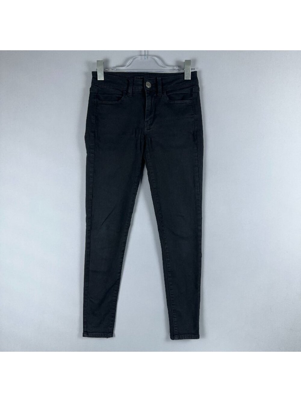 American Eagle Jeans Size 2 Regular Next Level Stretch Low Rise Skinny Dark Wash